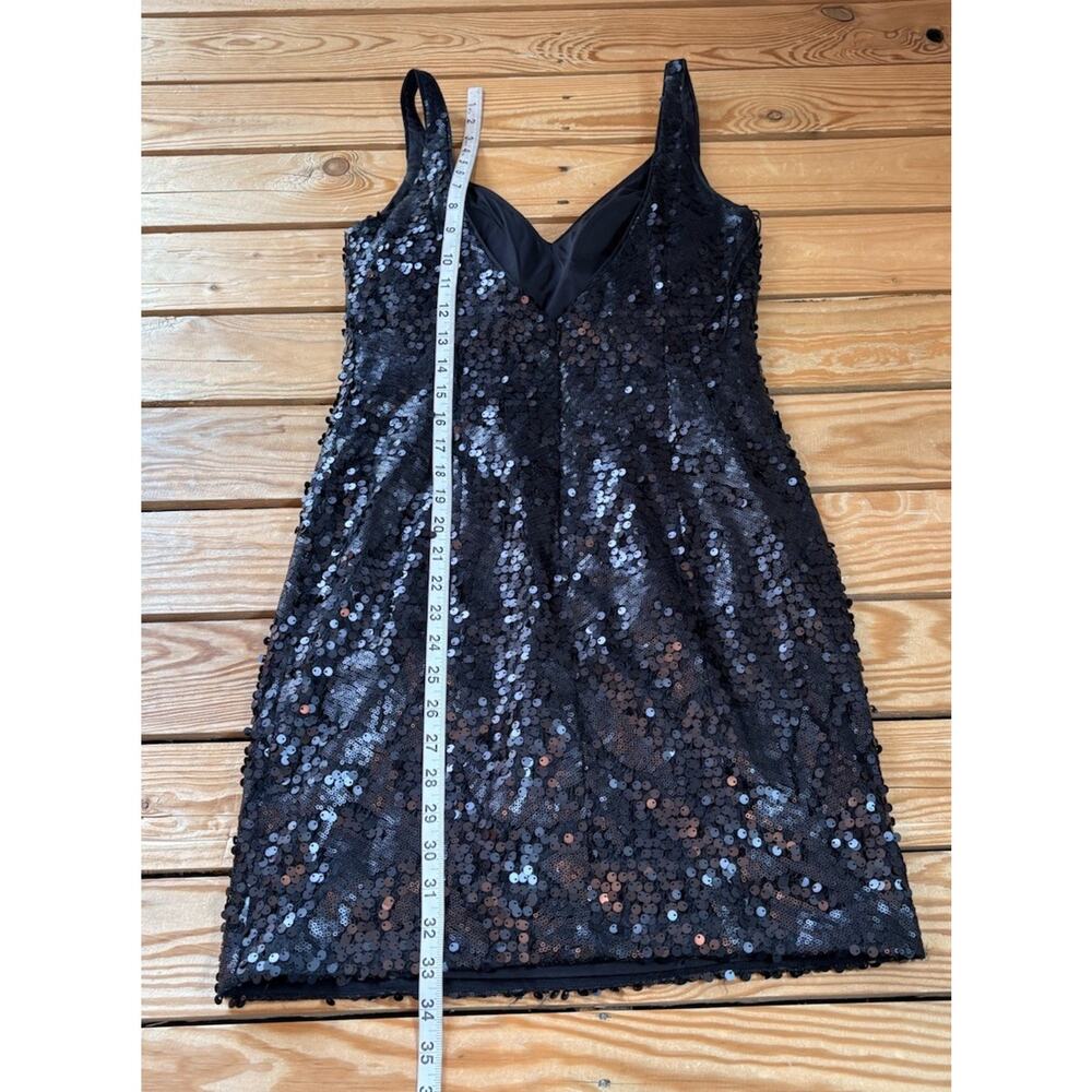 Aidan Mattox Women’s Sleeveless sequin dress size 4 Black R2 - Picture 6 of 7